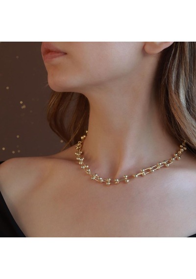 Tffny Model Gold Kaplama Gümüş Kolye Gümüş