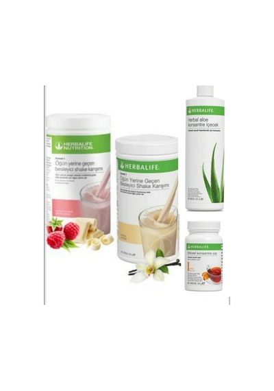 Herbalife Ahududulu-beyaz Çikolatalı Ve Vanilyalı Shake,şeftalili Bitkisel Çay 50gr,aloe Vera Konsantre Içecek
