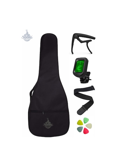 Yankı Klasik Gitar Aksesuar Seti 5li Gitar Kılıfı, Capo, Akort Cihazı, Gitar Askısı, Pena Klasik Gitar Uyumlu - 86977643196