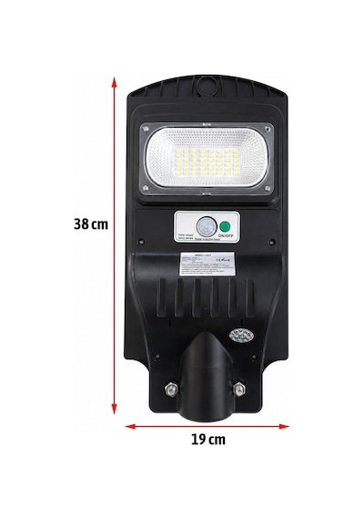 Solar Güneş Panelli 50w Kumandalı Led Armatür Bahçe Balkon Teras Dış Mekan Aydınlatma Lambası
