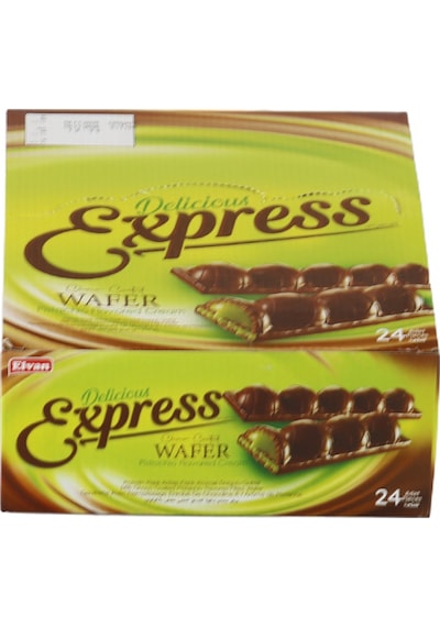 Express Antep Fıstık Aromalı Dolgulu Gofret 30 Gr. 24 Adet 1 Kutu