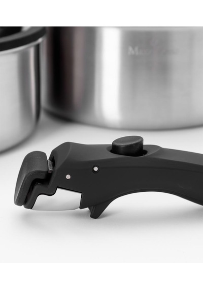 Maxx Doria Steel Fusion Lockpan 11 Parça Tencere Takımı Pa3041 Gri