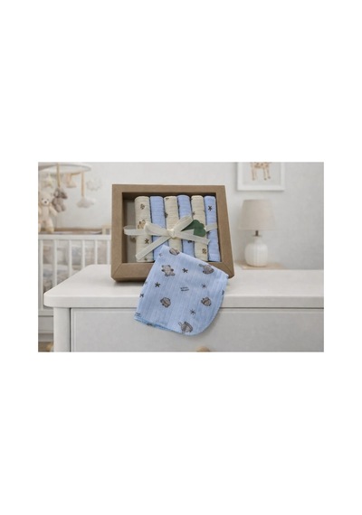 %100 Coton 7li Bebek Ağız Silme Mendili 05 Diğer