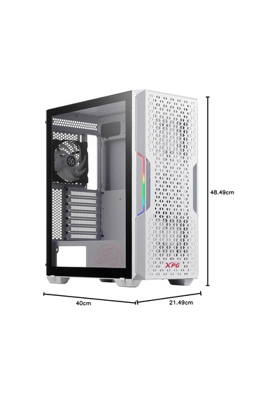 Adata Xpg Starker Aır Mid-tower Pc Şasi, Atx/micro Atx, Mini-ıtx, Compact Size, Tempered Glass Side Panel, I/o Usb 3.0