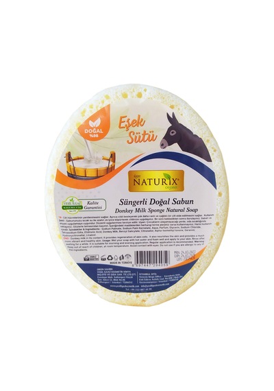 Naturix Eşek Sütü Akne Kurutucu Süngerli Sabun