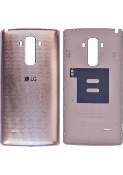 LG Uyumlu G4 Stylus Arka Batarya Pil Kapağı-Gümüş