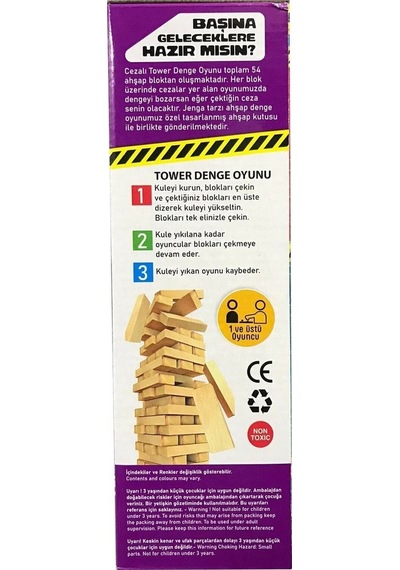 Cezalı Jenga Denge Oyunu Yeni Versiyon V2