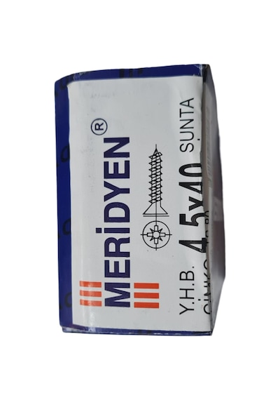 Meridyen Sunta Vidası 4.5 x 40 mm (Kutu İçinde 200 Adet Bulunmakt