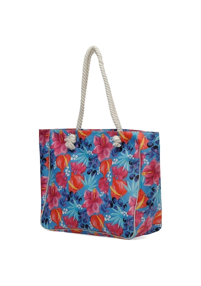 Polaris Bıg Floral Plj 4fx Mavı Multı Kadın Plaj Çantası 000000000101697614 Mavi