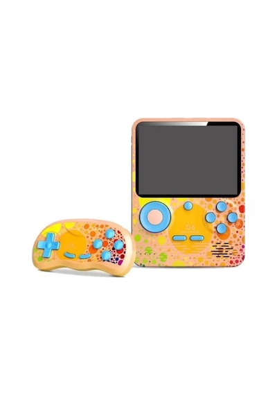 Leonsx G6 Retro 3.5 İnç Tv Bağlanan 2.joystickli Oyun Konsolu Mavi 666 Klasik Oyunlar