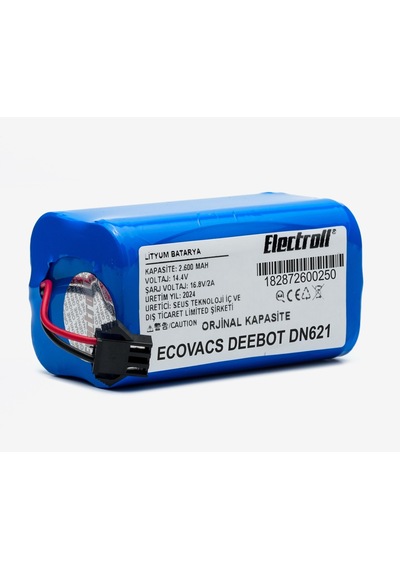 Ecovacs Dn621 Süpürge İçin 14.4 2600Ah Lion Pil