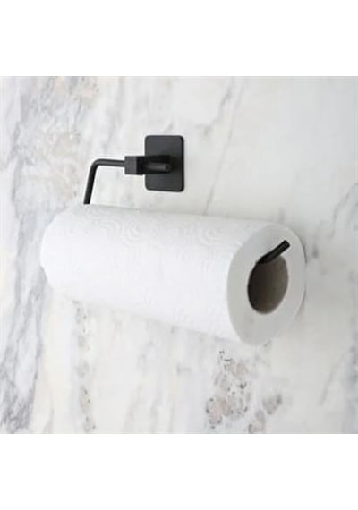 Kendiliğinden Yapışkanlı Siyah Paslanmaz Metal Rulo Havluluk Aparat Çok Renkli