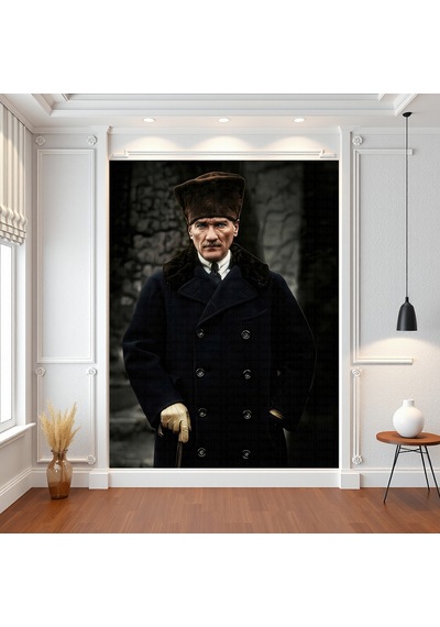 Mustafa Kemal Atatürk 70x100 Cm Poster Duvar Kağıdı 03 Çok Renkli