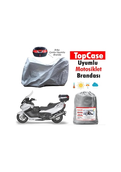 Bajaj Dominar Motosiklet Brandası Arka Çanta Uyumlu