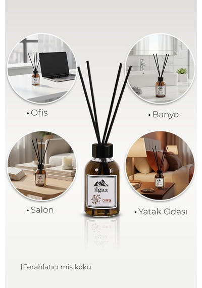 Kahve Bambu Çubuklu Oda Kokusu 110 Ml Red Diffuser Coffe Ortam Kokusu Kahve