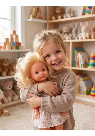 Alya Türkçe Konuşan Etkileşimli Eğitici Oyuncak Bebek 40 Cm Kafası Ve Kolları Et Bebek