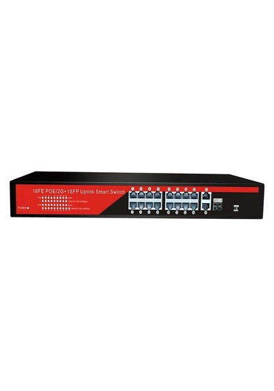 Ezcool Ez-16psf-sfp 16port 16fe+2ge+1sfp Gigabit Poe Switch 240w
