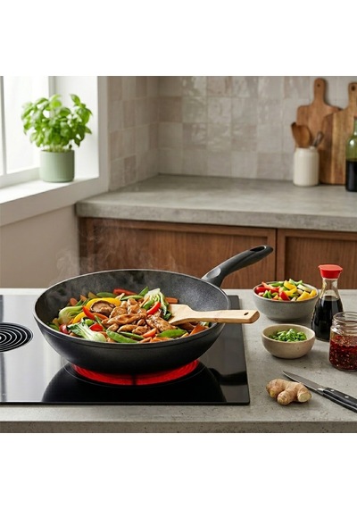 Papilla Ragnar 28 Cm Granit Şef Tava - Wok Tek Saplı Brkt-739446- 6'li Paket Diğer