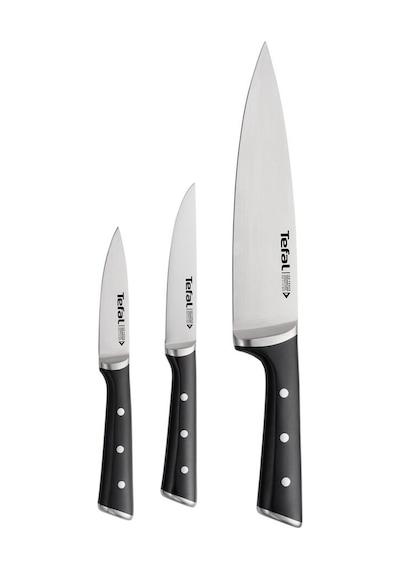 Tefal Ice Force Bıçak Seti 3 Parça 001 Siyah