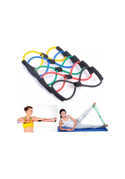 Pilates Direnç Lastiği Egzersiz İpi Elastik Pilates Halatı Yoga İp