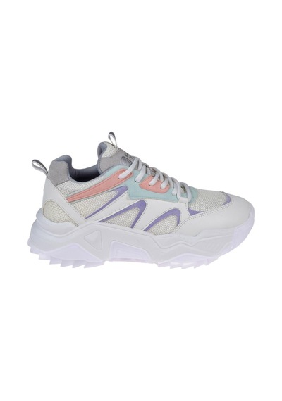 Pullman Kadın Spor Ayakkabı Sneaker Sms-65142 Beyaz Multi-beyaz Multi Beyaz
