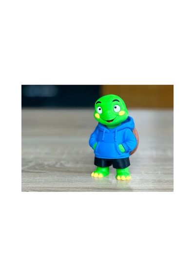 Kapüşonlu Kaplumbağa Figürü 10cm