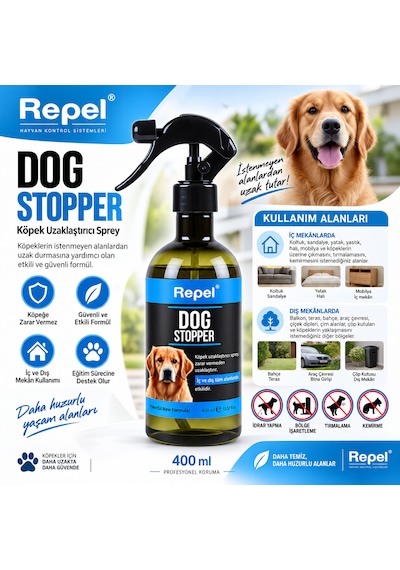 Repel Dog Stopper Köpek Uzaklaştırıcı Sprey 400 Ml