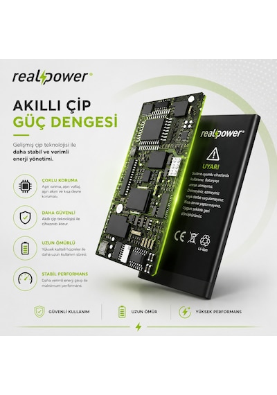 Samsung Galaxy Tab P7500 Uyumlu Realpower Güçlendirilmiş Batarya Yüksek Kapasite Pil