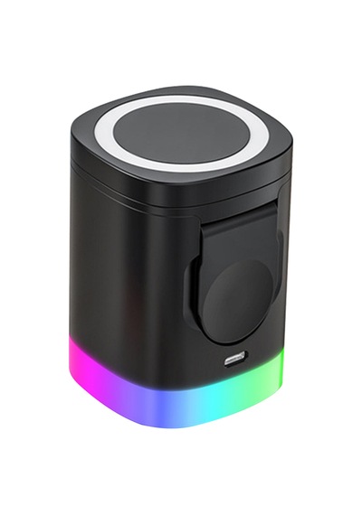 Acl Aw13 3'ü 1 Arada Rgb Işıklı Magsafe Kablosuz Şarj Standı