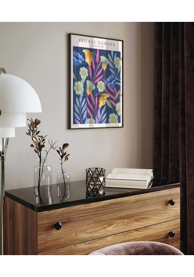 Çerçevesiz Poster Floral Rüyalar