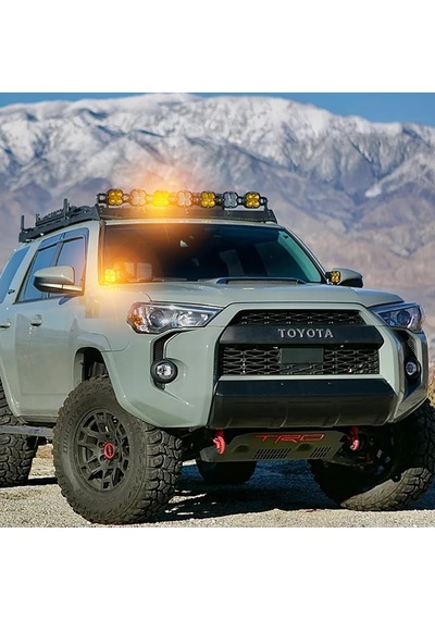 Baja Style 7.7 Cm Turuncu Xhp50 Led Spot Projektör Çalışma Lambası Off Road Spot Sel Kombo Delici Yayıcı Işık Çubuğu Pod Araç Motorsiklet Işıkları Yar