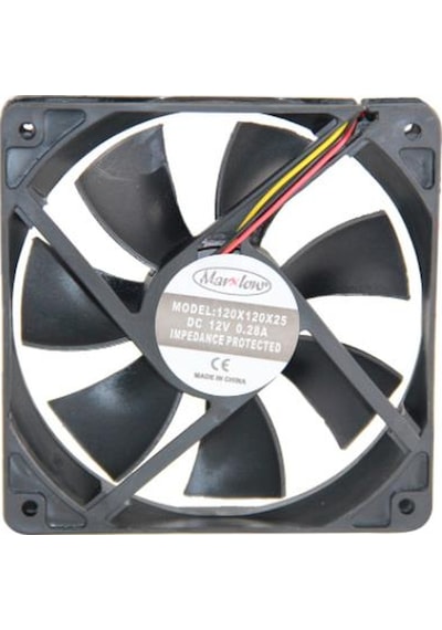Kasa Fanı - 216 - 120X120X25 Mm - 12 Volt 0.28 Amper - 3 Pin