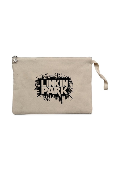 Linkin Park Underground Krem Clutch Astarlı Cüzdan / El Çantası Krem