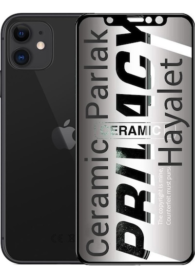 Apple Uyumlu   iPhone 11 Hayalet Ekran Koruyucu Parlak Seramik