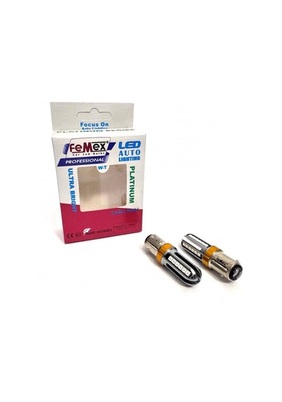 Femex Platinum Çift Duy Kırmızı P21w 1157 15w Led Ampul