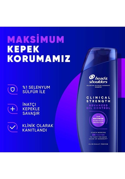 Lexroo Clinical Strength Advanced Oil Control Yağ Dengeleyici Şampuan 400 Ml Yağlı