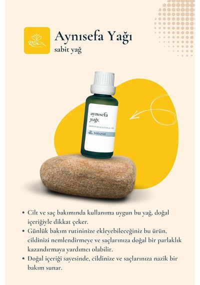 Aynısefa Yağı 30 Ml - Cilt Yüzeyi İçin Yumuşaklık Ve Bakımlı Görünüm