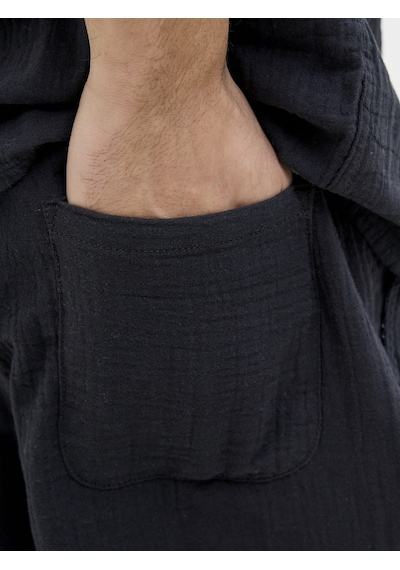 Jack & Jones Jack Jones Pamuklu Rahat Günlük Erkek Şort 12274758 Siyah