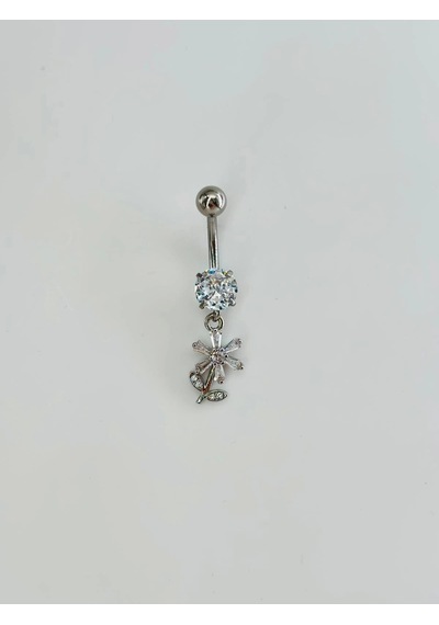 Çiçek Detaylı Göbek Piercing Çok Renkli 26281419