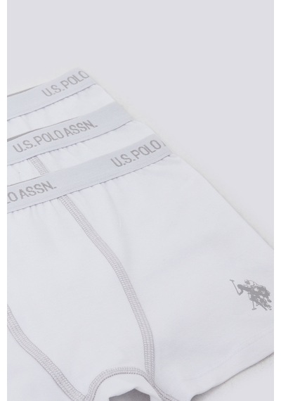 U.s. Polo Assn. Erkek Çocuk Beyaz Boxer Us1383-c-v1 Beyaz