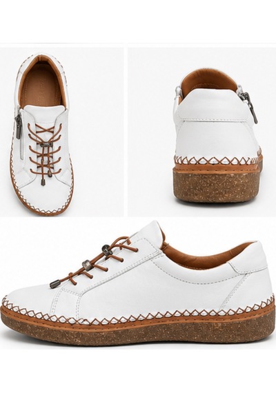 N Napa Shoe Np.8207.beyaz.deri Ayakkabı