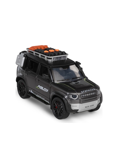 Vardem Kutulu Sürtmeli Işıklı Müzikli Off-road Lüks Araba - Gri Antrasit