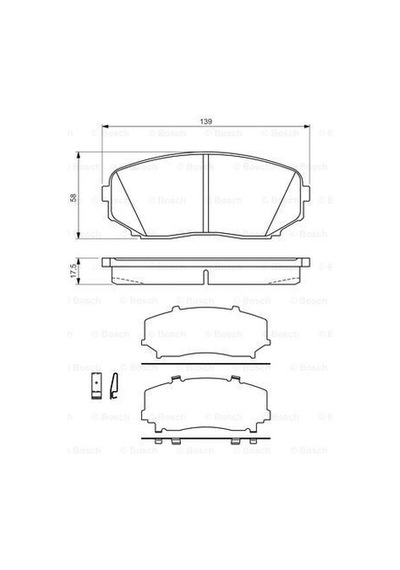 BOSCH 986494375 Ön Balata Mazda Cx7-Cx 907-