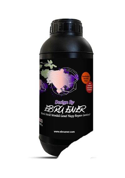 Ebru Ener Anka vernikli Genel Yüzey Boyası Beyaz 1 KG