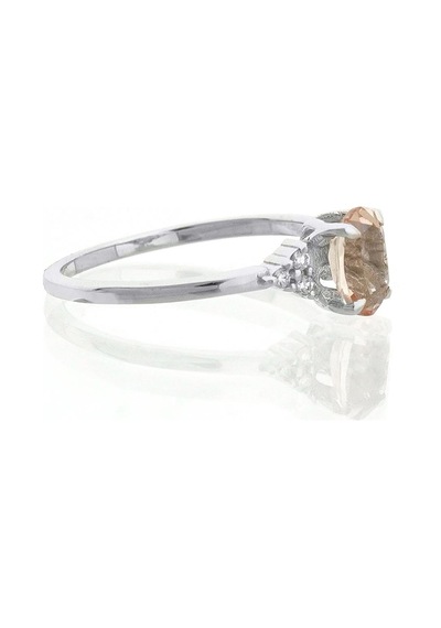 Morganite Oval Tektaş Yüzük