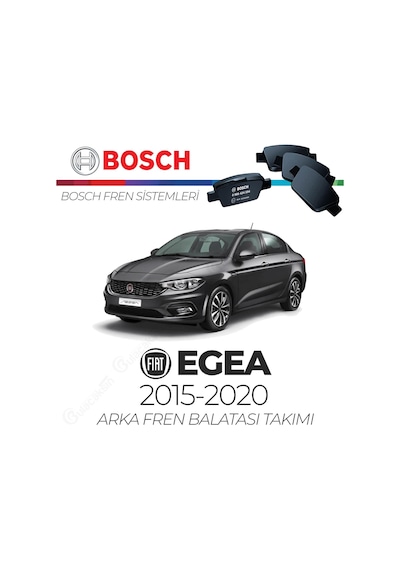 Fiat Egea 2015 - 2020 Arka Fren Balata Takımı - Bosch