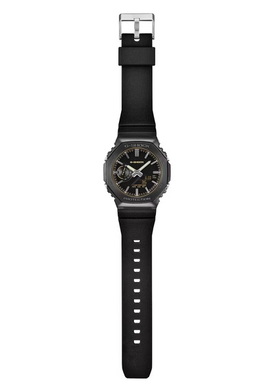 G-shock Analog -dijital 2100 Series Luxe Black 44.4 Mm Quartz Saa Siyah