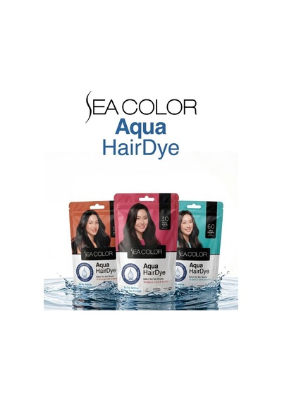 Sea Color Aqua Hair Dye Vegan & Amonyaksız Su İle Aktive Edilen Kalıcı Saç Boyası Toz 4.0 Kahve