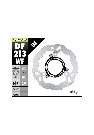 Kawasaki Ninja 500 Se Arka Fren Diski 220 Mm Sensörlü 2024 Sonrası Galfer Yuvarlak Sabit Disk