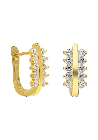 Defne Küpe 717058 Gold Gümüş
